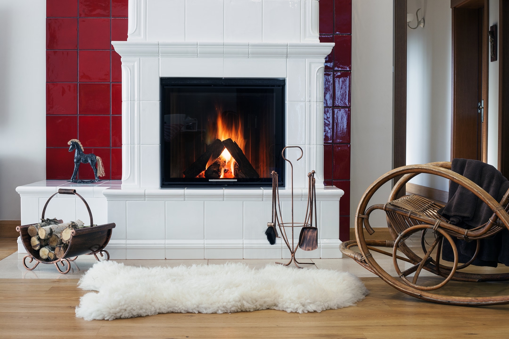 Kosz na drewno kominkowe