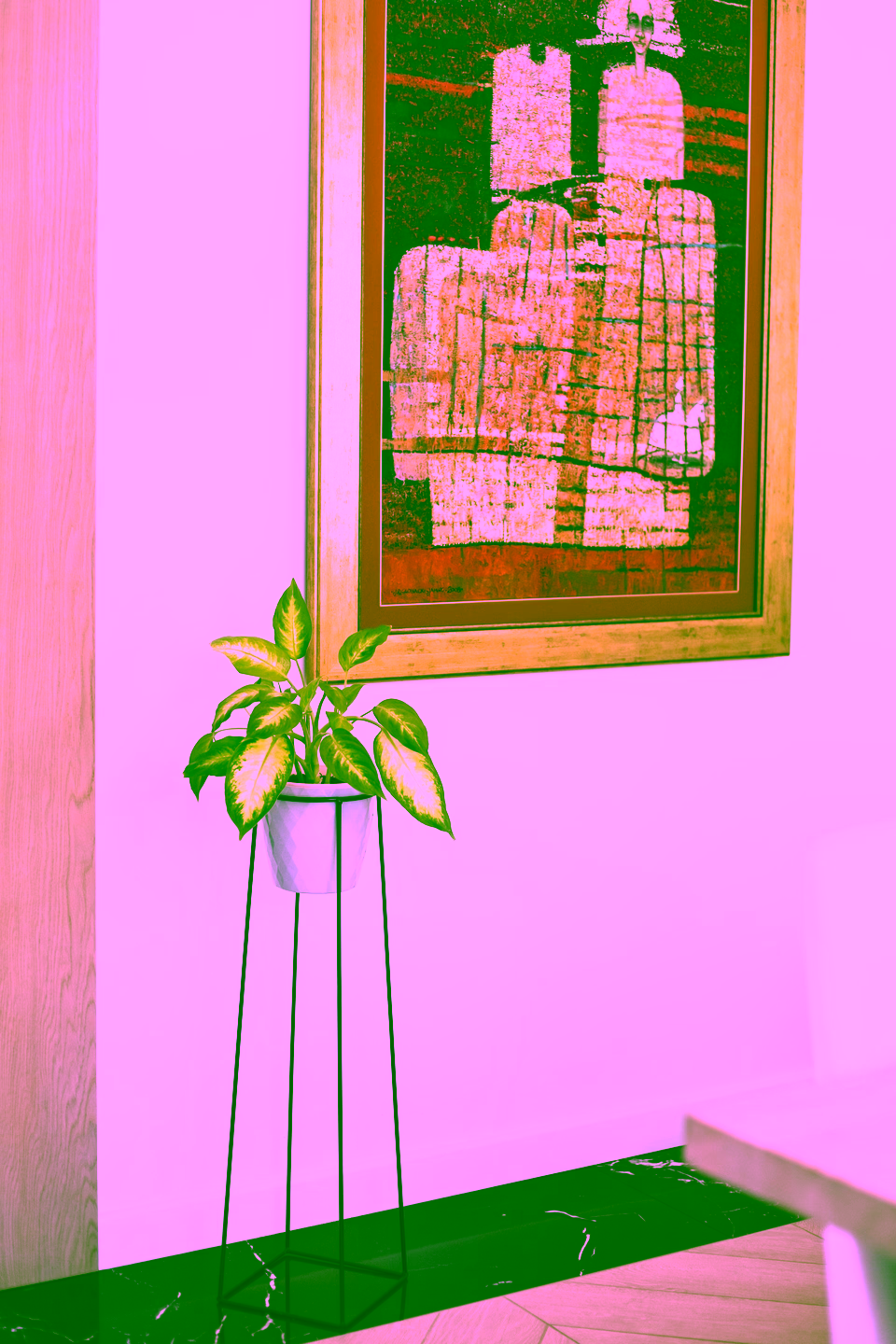 Pojedynczy stojak na rośliny. Kwietnik - LOFTY