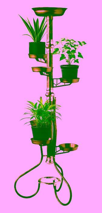 Stojący kwietnik skręcany. Stojak na kwiaty