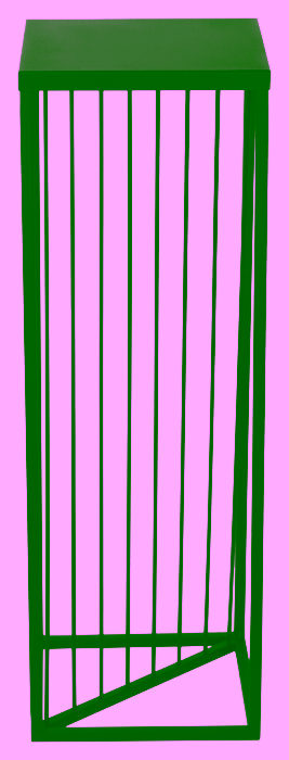 Metalowy kwietnik na jedną roślinę. Dekoracyjny stojak na kwiaty LOFT - 70 cm.