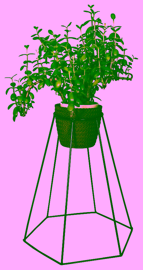 Kwietnik metalowy. Stojak na kwiaty - ROŻEK