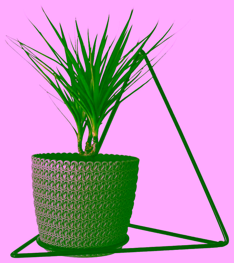 Ścienny kwietnik metalowy - GEOMETRIC