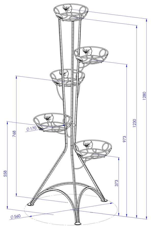 Kwietnik, stojak na Model:130