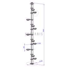 Kwietnik teleskopowy na Model:6