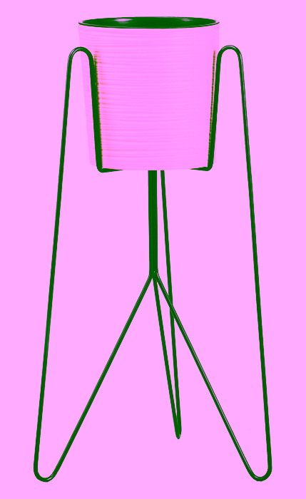 Kwietnik metalowy pojedynczy. Stojak na rośliny