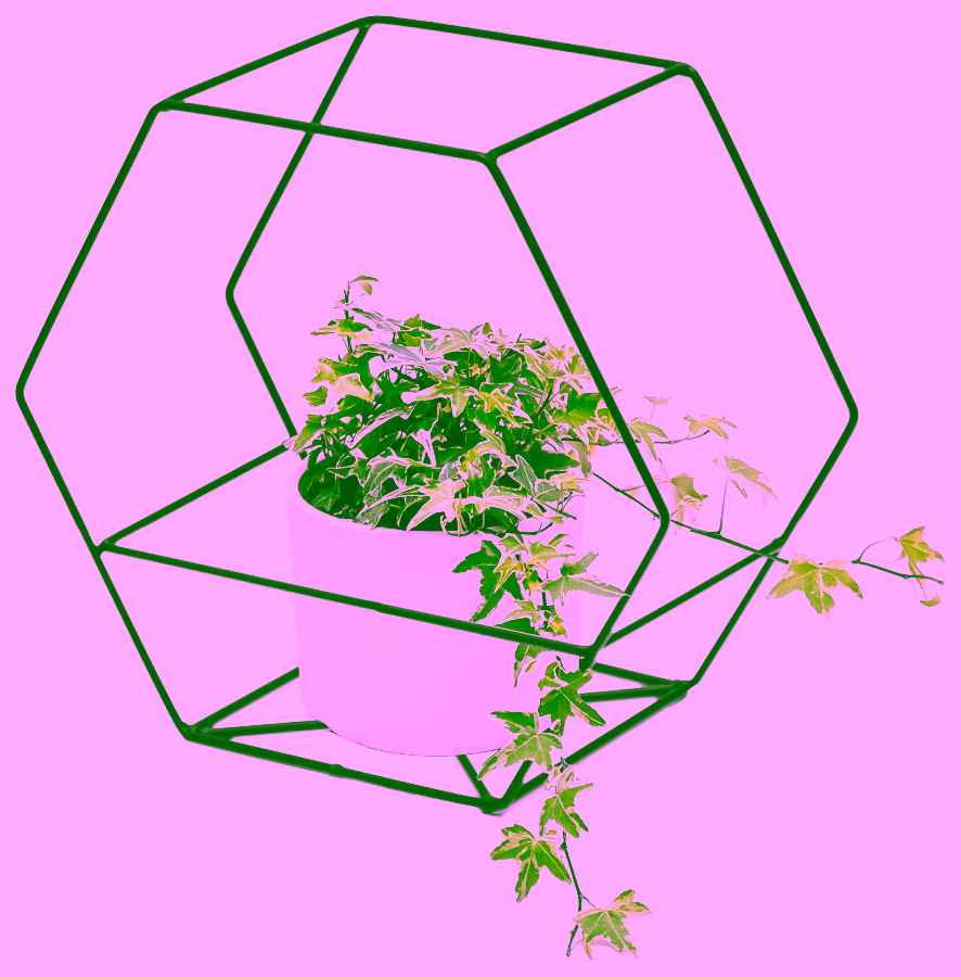 Kwietnik ścienny z drutu - SLICE