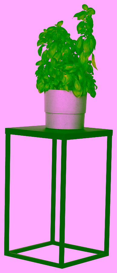 Kwietnik metalowy stojący LOFT - 40 cm.