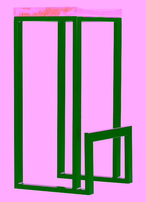 Metalowe krzesło barowe, Model:511