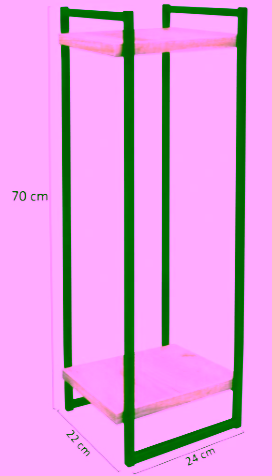 Metalowy stojący kwietnik. Model:640