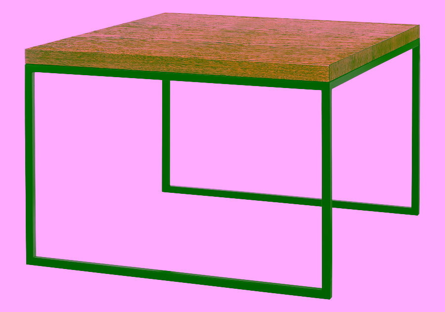 Metalowy stolik z Model:487