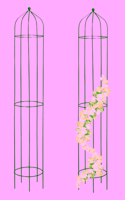 Podpora do kwiatów - piramida 130 cm