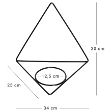 Ścienny kwietnik metalowy Model:559