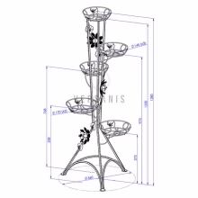 Stalowy kwietnik z Model:130A