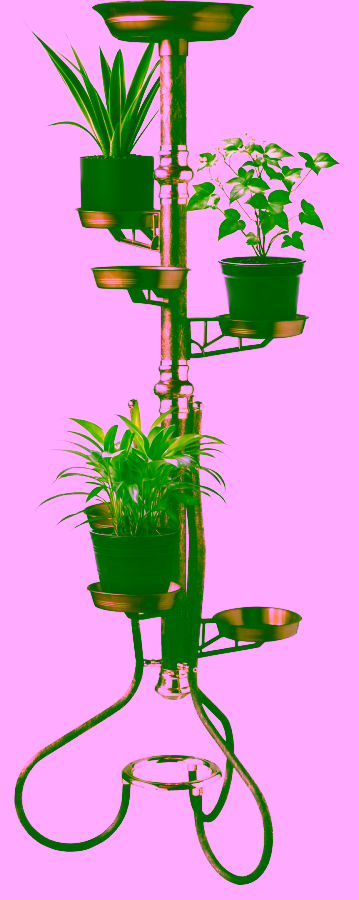 Stojący kwietnik skręcany. Stojak na kwiaty