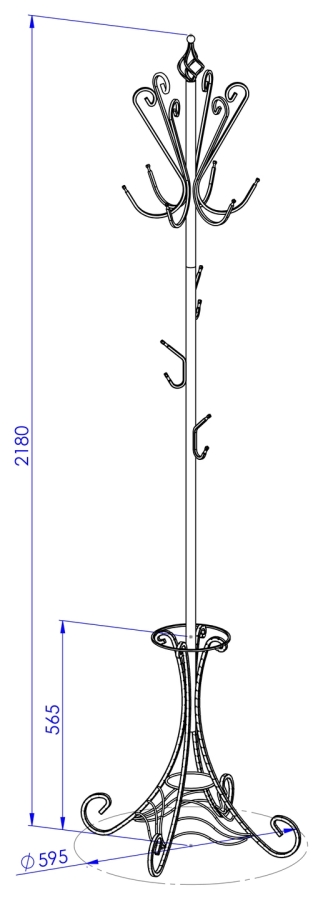 Stojący wieszak ubraniowy Model:156