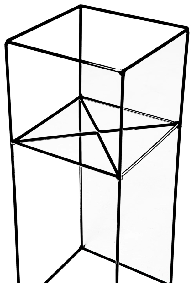 Stojak jedynka z drutu 60-ka