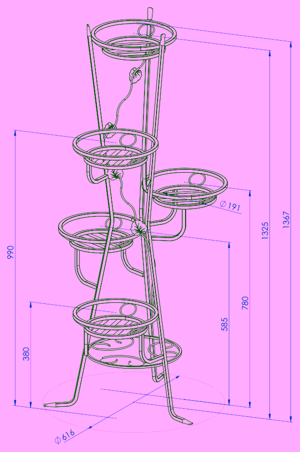 Stojak na kwiaty Model:67
