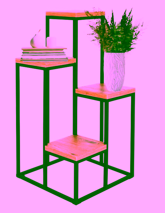 Kwietnik - 4 poziomy. Metalowy stojak na kwiaty i dekoracje