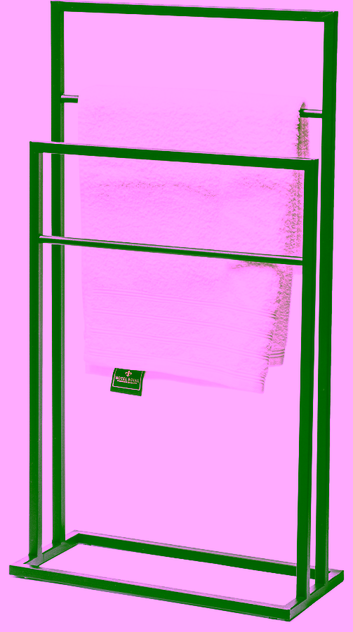 Mocny, metalowy stojak na ręczniki - 2 ramiona