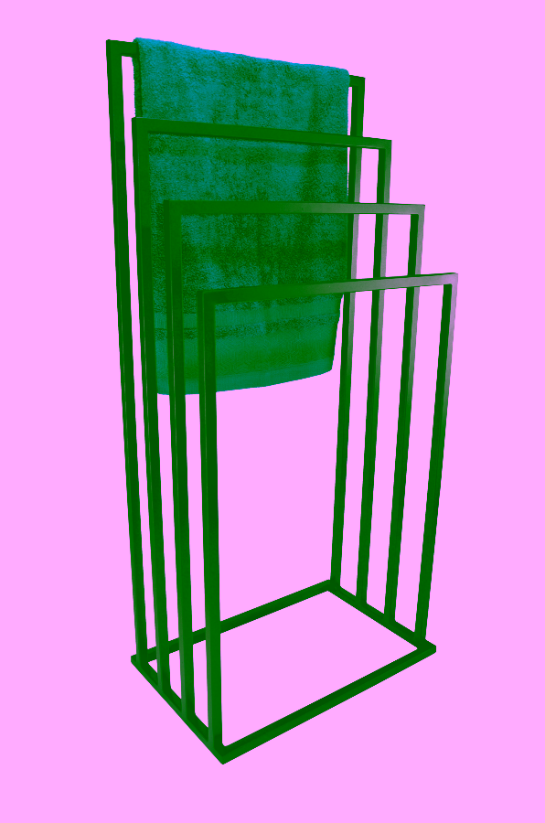 Stojak na ręczniki. Wieszak łazienkowy 4 ramienny