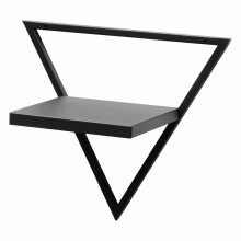 Kwietnik ścienny z metalowym blatem. Nowoczesna półka wisząca