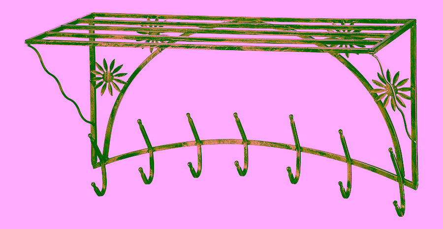 Wieszak ścienny - Rumianek