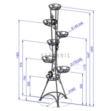 Wysoki kwietnik wolnostojący Model:131A